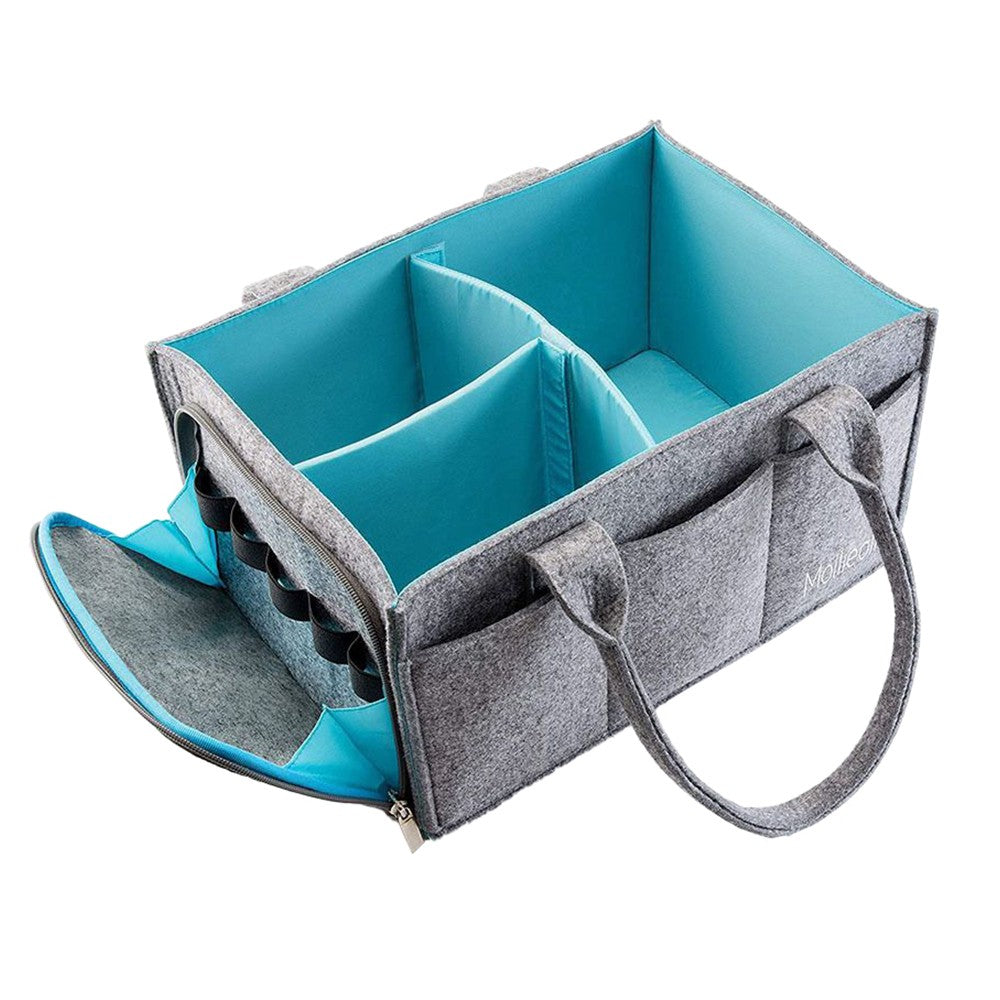 Portable Baby Diaper Bag Felt Nappies Handbag Tote Bag Baby Supplies Storage Bag