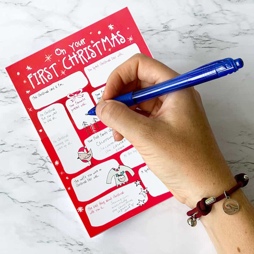 4Pcs DIY Christmas Card Family Questions and Answer Interview Card