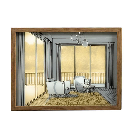 Light Up Picture Frame USB Powered LED Lighting Painting Home Decor Style 5