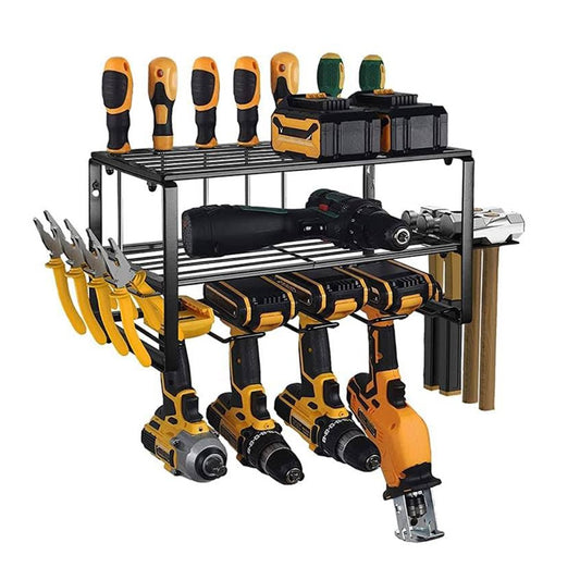 Wall Mounted Power Tool Organizer Electric Drill Storage Rack Garage Tool Holder