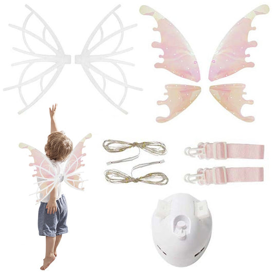 Electric Butterfly Fairy Wing Light Up Cosplay Wing Costume Dress Up for Girls