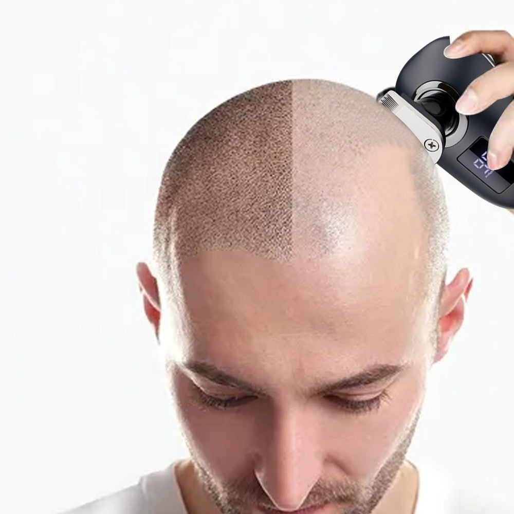 Mens Detachable Electric Razor with 4 Replacement Heads Mens Grooming Kit