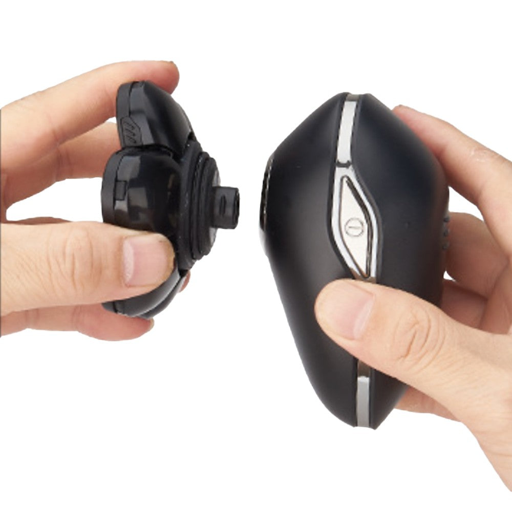 Mens Detachable Electric Razor with 4 Replacement Heads Mens Grooming Kit