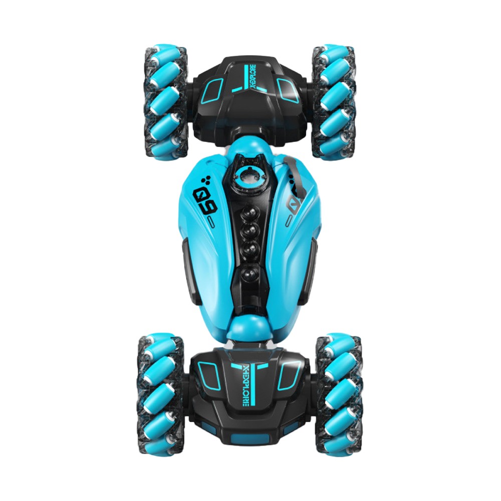 RC Stunt Car Gesture Sensor Racing Car Toy Double Sided Rotating Off Road Toy Car Blue