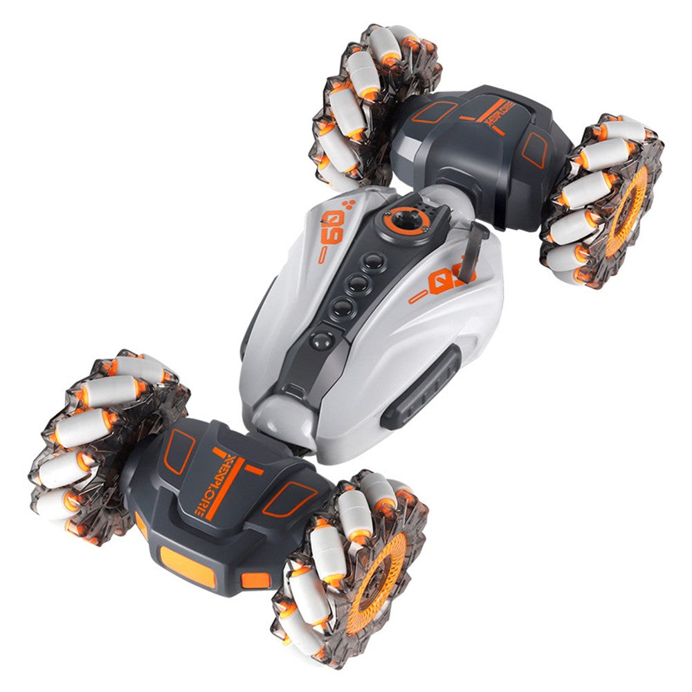 RC Stunt Car Gesture Sensor Racing Car Toy Double Sided Rotating Off Road Toy Car Grey