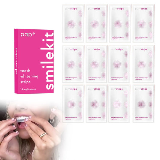 14 Pairs Teeth Whitening Strips PAP+Gel Dental Oral Hygiene Care Strip