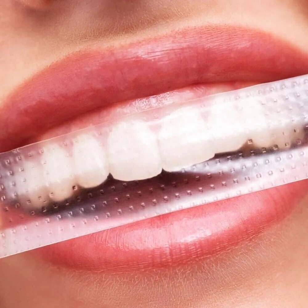 14 Pairs Teeth Whitening Strips PAP+Gel Dental Oral Hygiene Care Strip