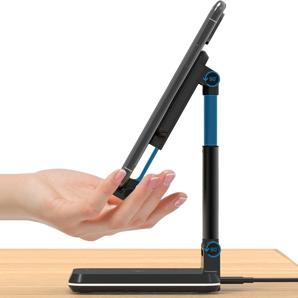 10W Qi Wireless Fast Charger Stand Phone Charging Station Dock Phone Holder