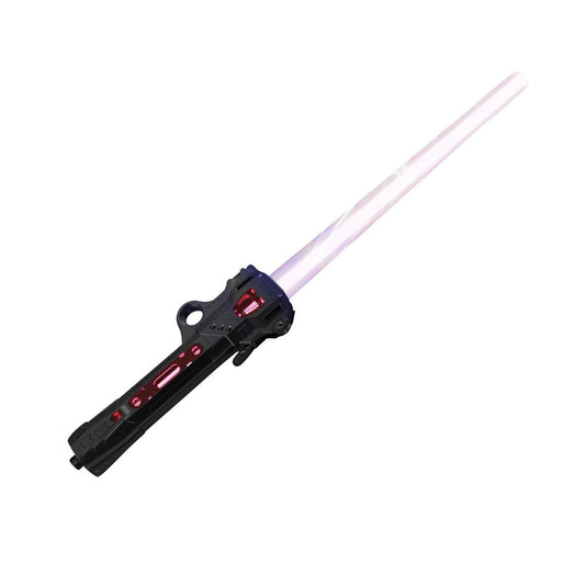 1Pc Retractable LED Light Up Laser Sword Light Up Saber with FX Sound Black