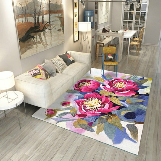 120x80cm Home Flower Pattern Floor Mat Living Room Bedroom Indoor Rug Carpet Style 4