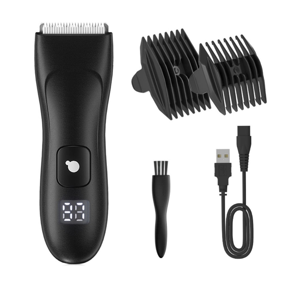 Electric Bikini Hair Trimmer for Women Cordless Body Hair Clipper Shaver Black