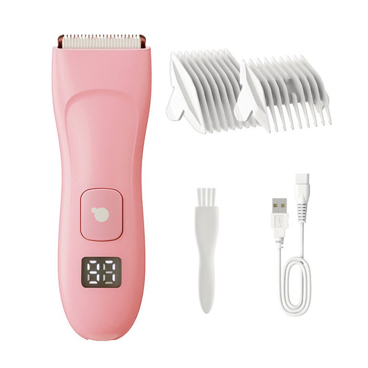 Electric Bikini Hair Trimmer for Women Cordless Body Hair Clipper Shaver Pink