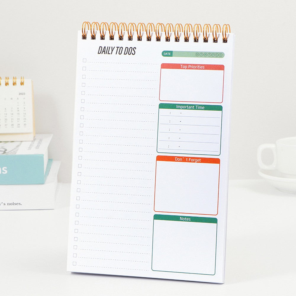 2Pcs 50sheets To Do List Notepad Undated Daily Planner Notebook Memo Note