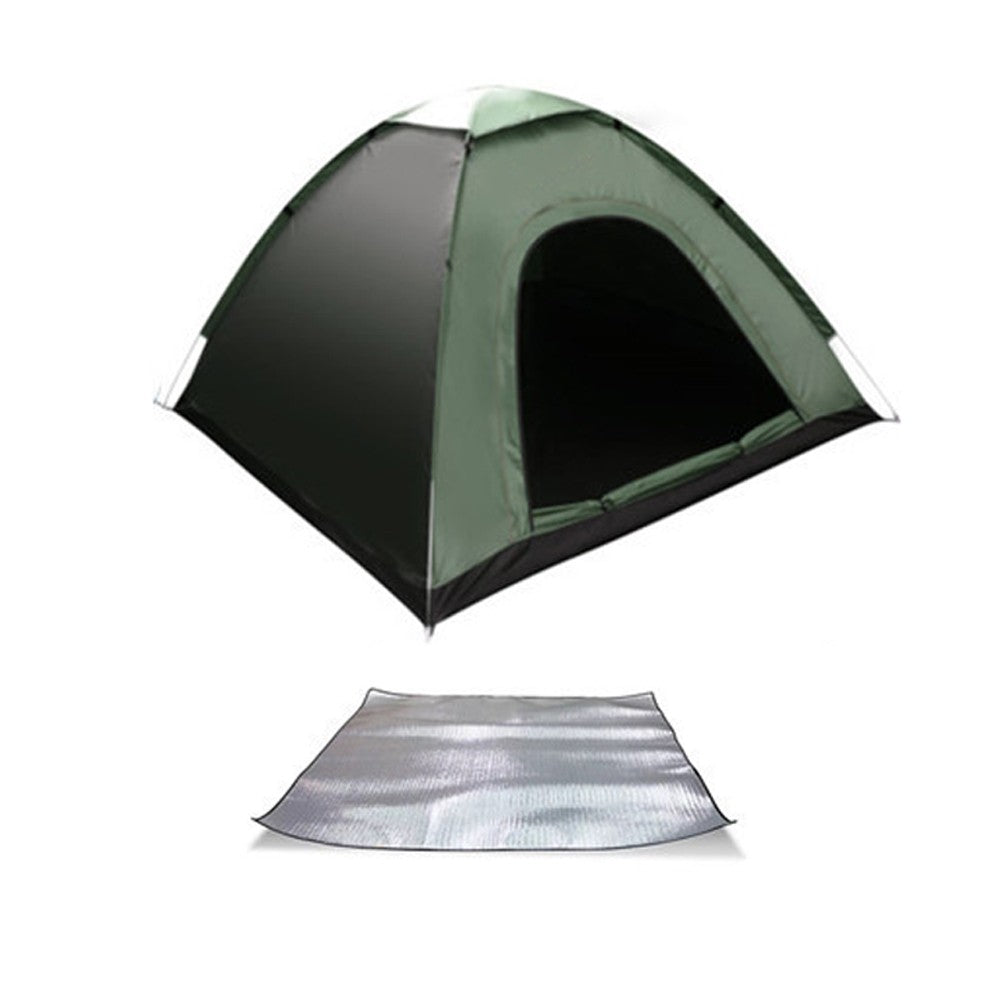 For 2-Person Outdoor Camping Tent Portable Quick Opening Picnic Tent Army Green