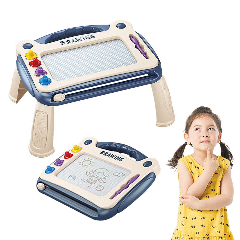 Toddler Magnetic Drawing Board Sketch Doodle Writing Board Kids Educational Learning Toy Blue