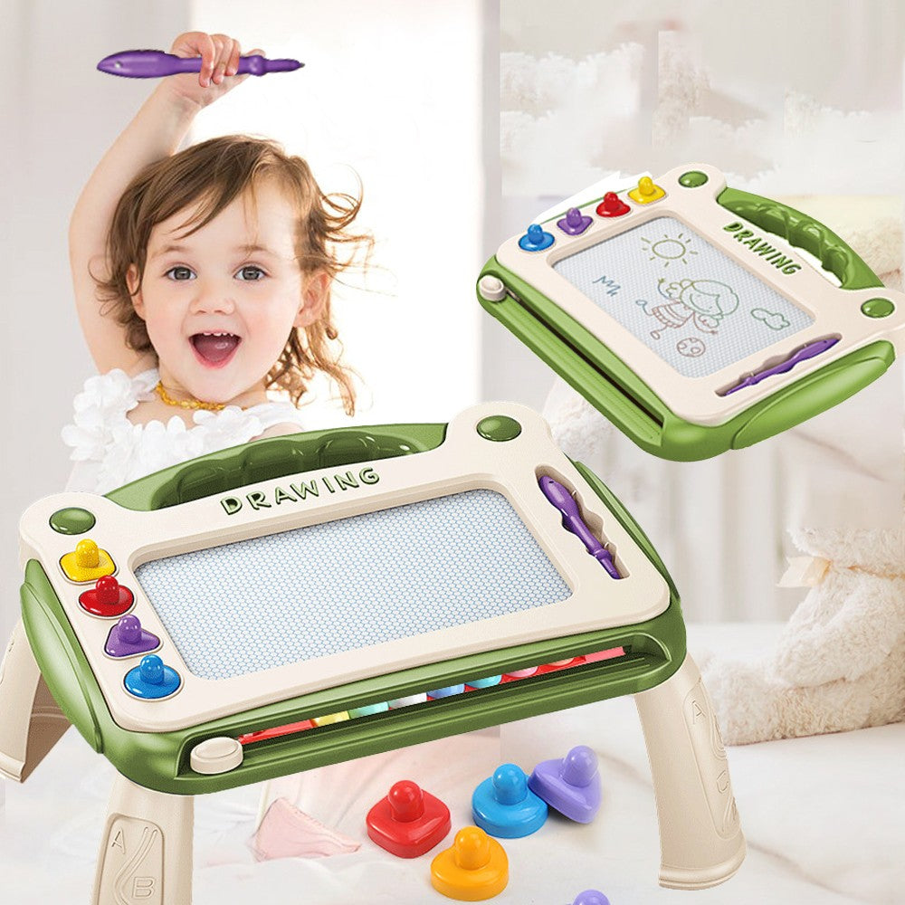 Toddler Magnetic Drawing Board Sketch Doodle Writing Board Kids Educational Learning Toy Green