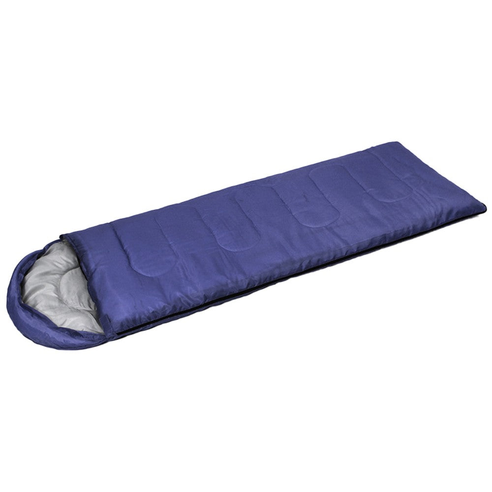 For 1-Person 4-in-1 Outdoor Camping Tent Kit Picnic Tent Sleeping Bag Sleeping Mat Brown