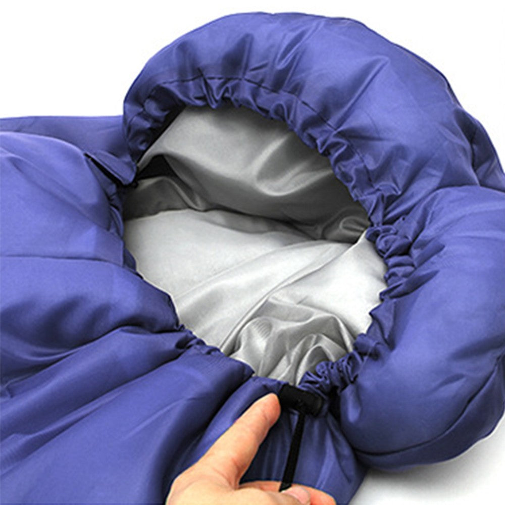For 1-Person 4-in-1 Outdoor Camping Tent Kit Picnic Tent Sleeping Bag Sleeping Mat Brown