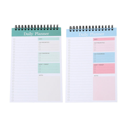 2Pcs 35sheets To Do List Notepad Undated Daily Planner Notebook Memo Note