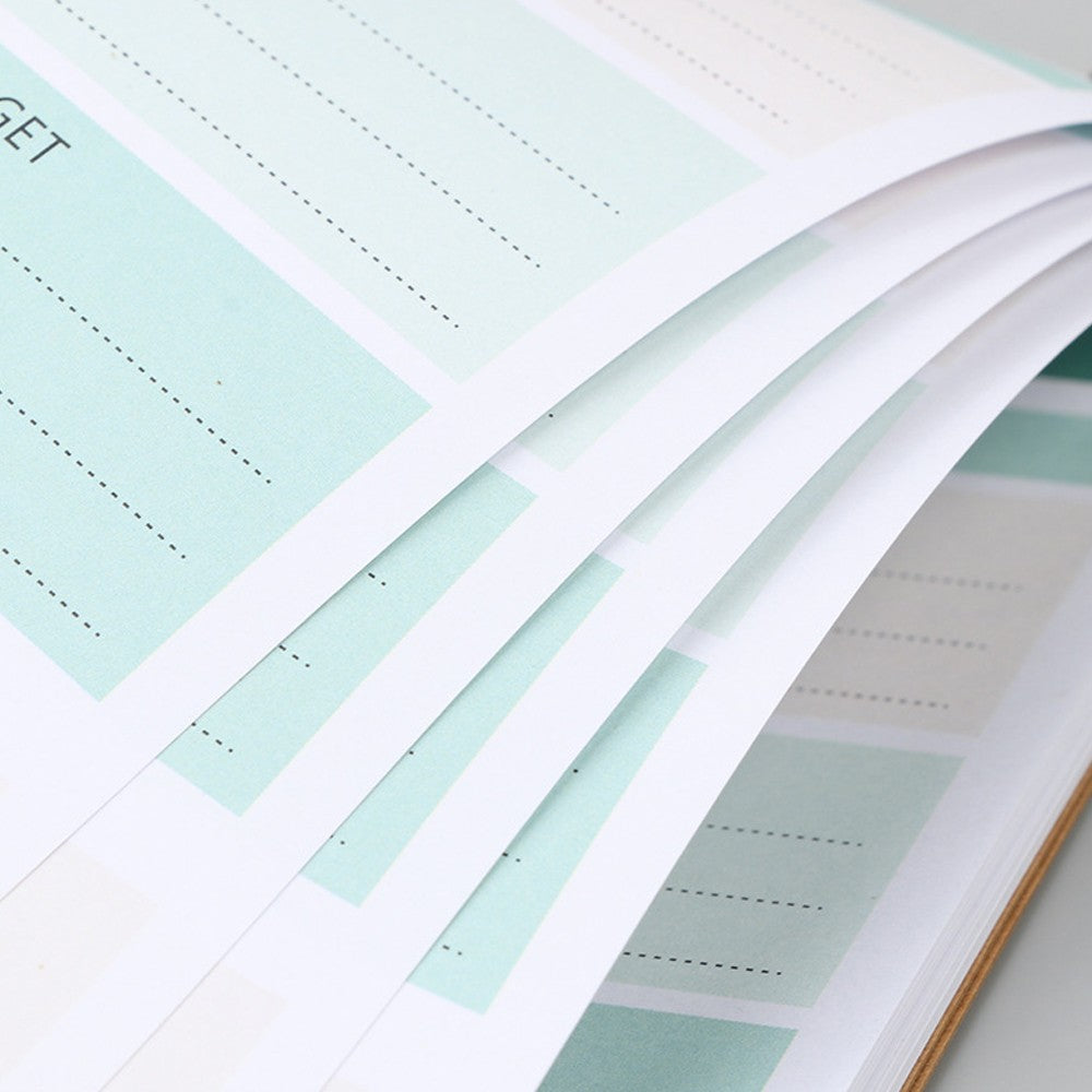 2Pcs 35sheets To Do List Notepad Undated Daily Planner Notebook Memo Note