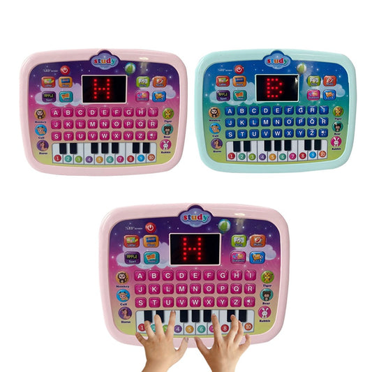 2Pcs Kids Early Educational Learning Toy Tablet Toddlers Fun Toy Laptop