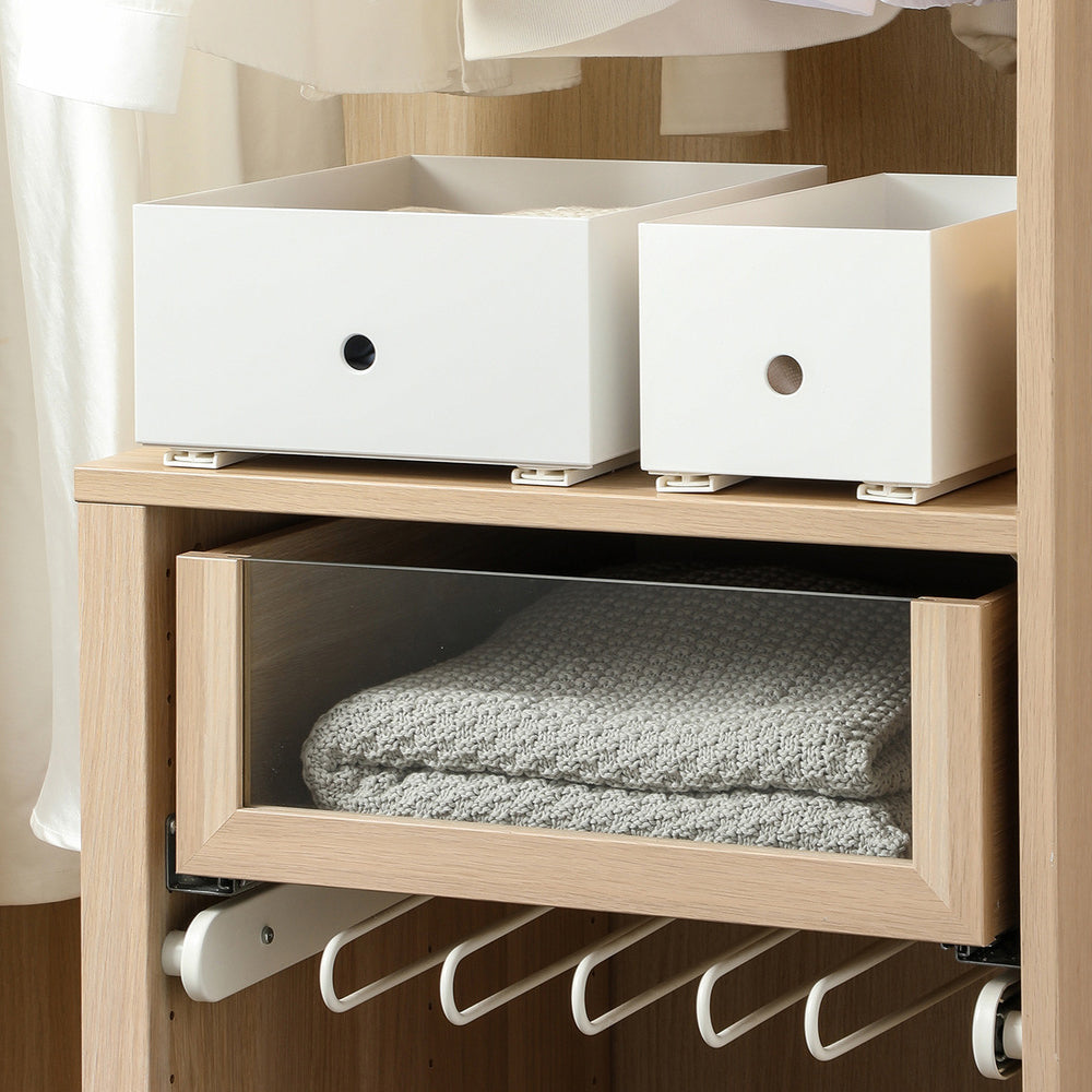 2pcs Drawer Slides Track Pull Out Rail Basket Drawer Organizers Slides
