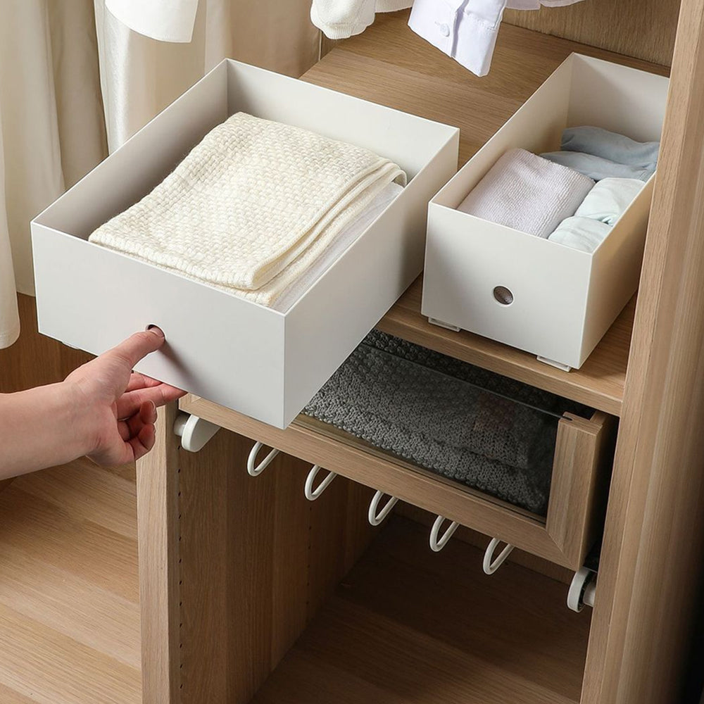 2pcs Drawer Slides Track Pull Out Rail Basket Drawer Organizers Slides