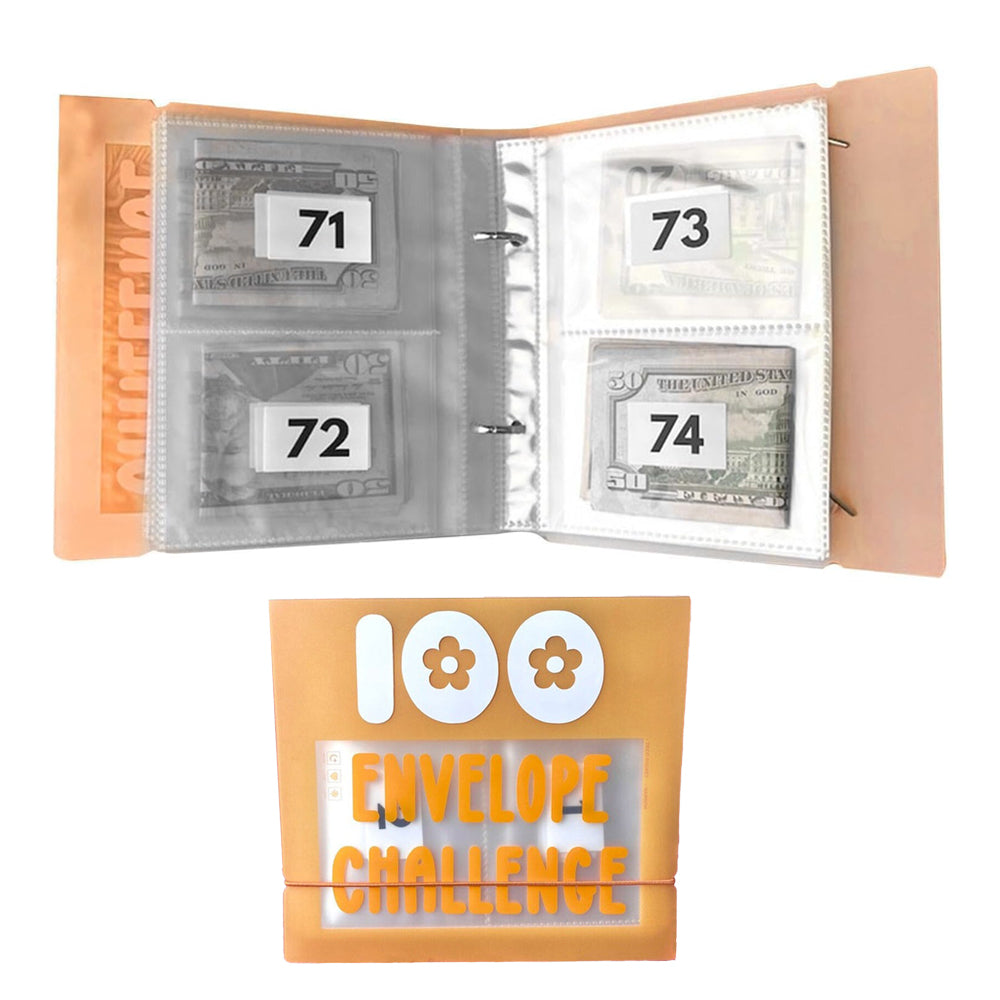 100 Envelope Challenge Binder Money Saving Binder Budget Binder Yellow