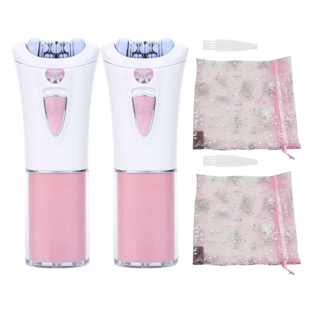 2x Smooth Glide Epilator Facial Hair Removal