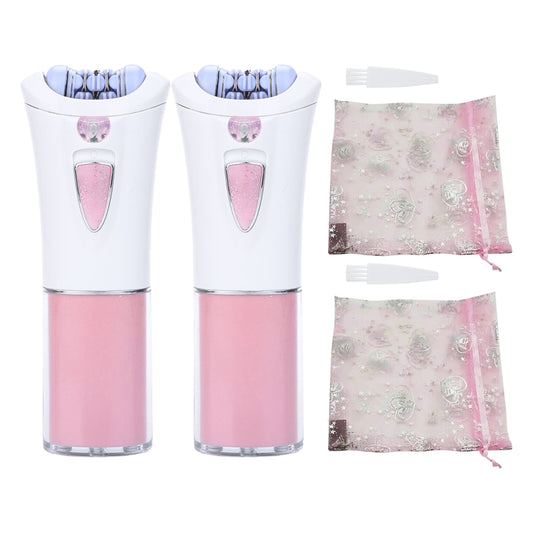 2x Smooth Glide Epilator Facial Hair Removal