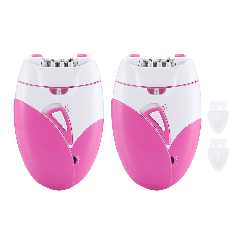 2x Electric Hair Epilator Removal for Women Cordless Chargeable Hair Remover