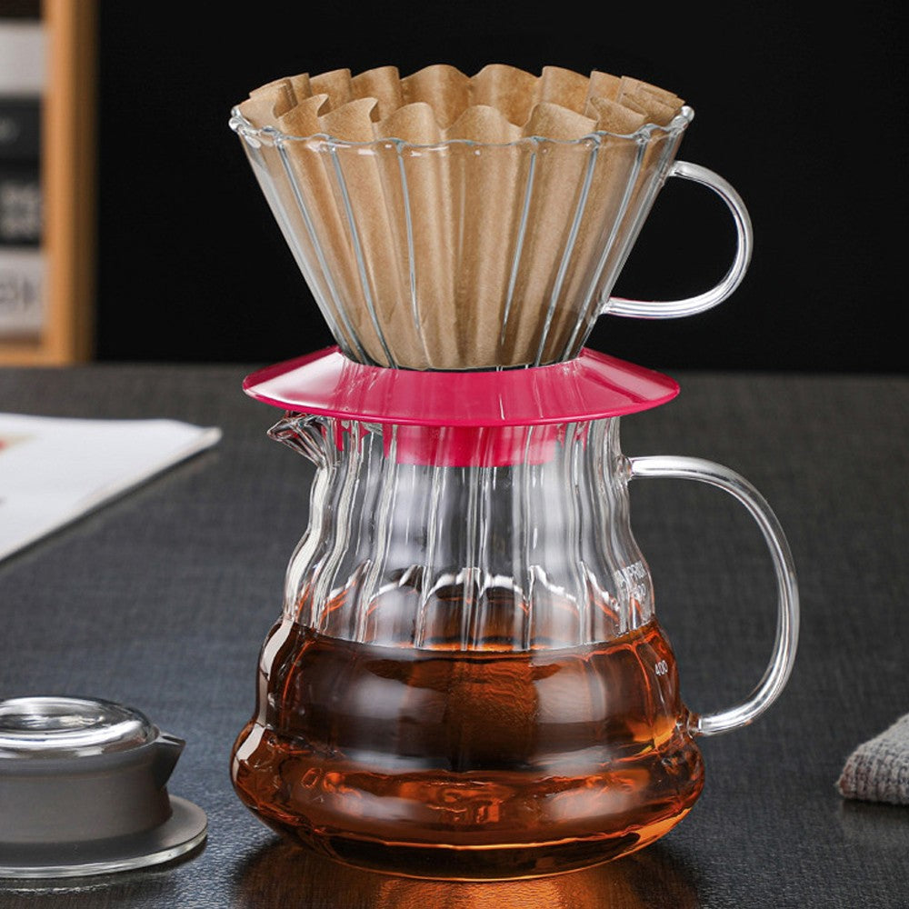 100 Sheets Disposable Basket Coffee Filters Paper for Drip Coffee Maker - Brown