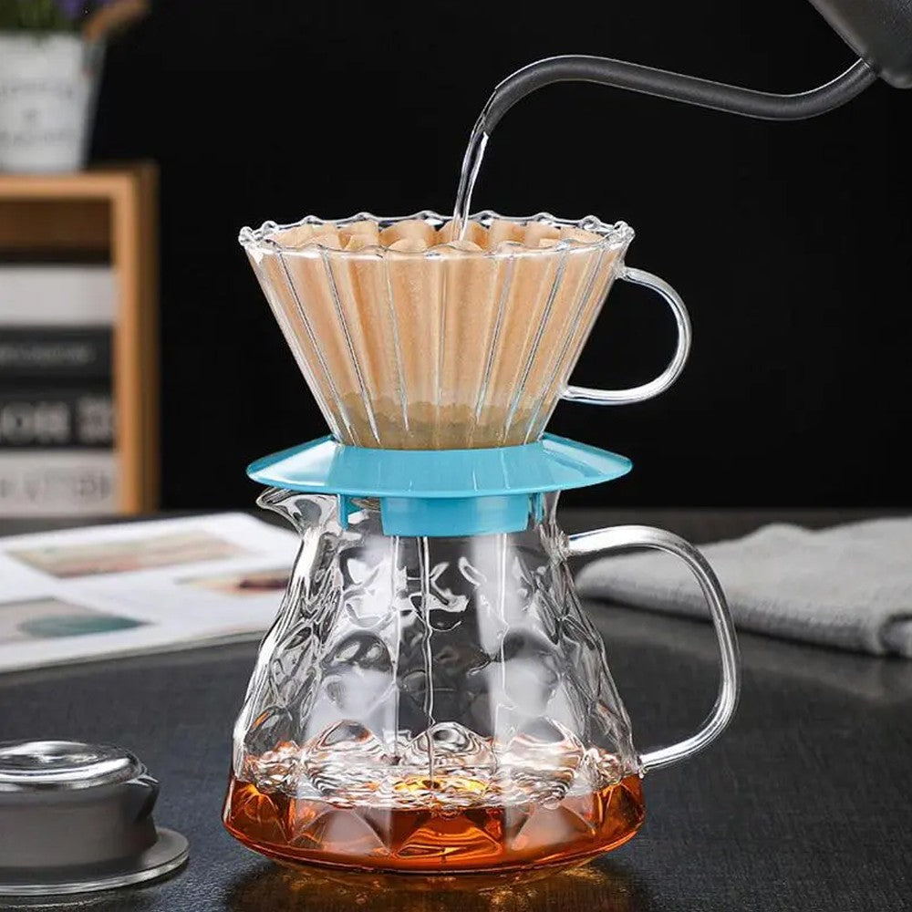 100 Sheets Disposable Basket Coffee Filters Paper for Drip Coffee Maker - Brown