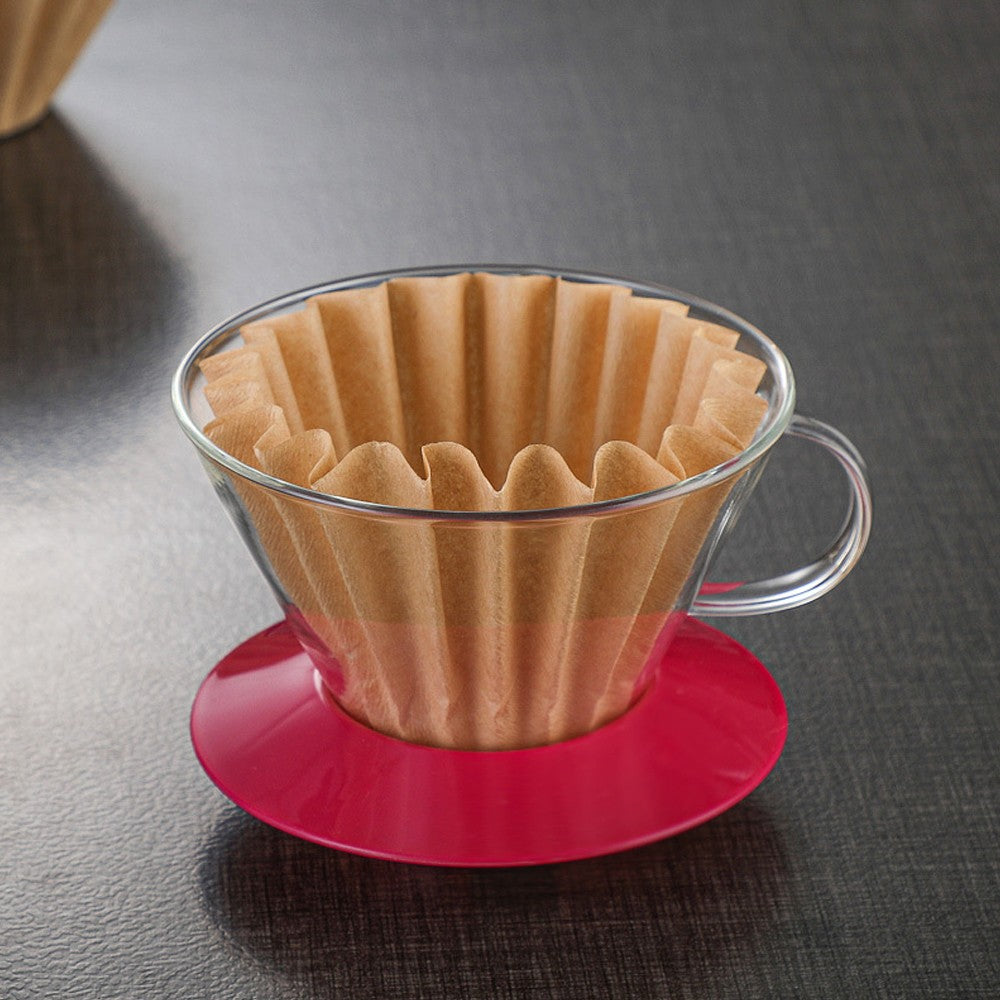 50 Sheets Disposable Basket Coffee Filters Paper for Drip Coffee Maker - Brown