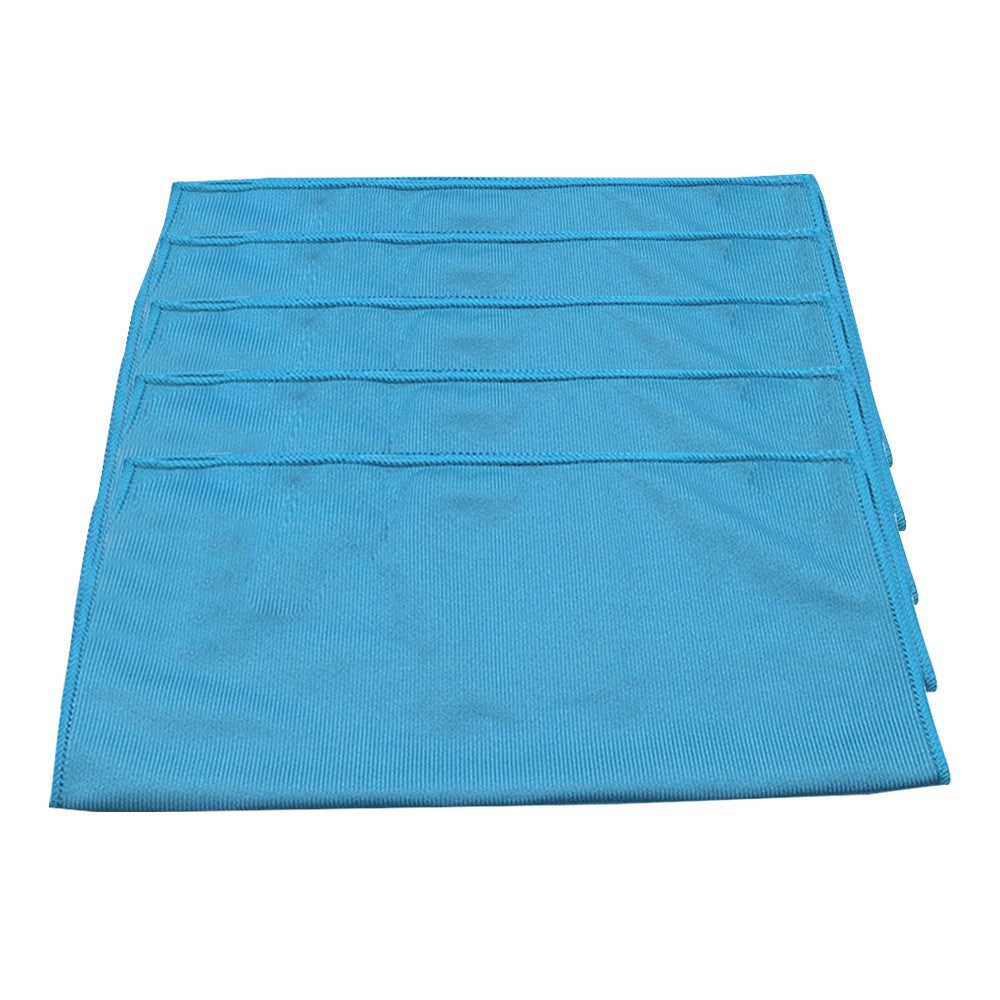 5Pcs Microfiber Cleaning Cloths 30x30cm Glass Cleaning Duster Cloths Towel