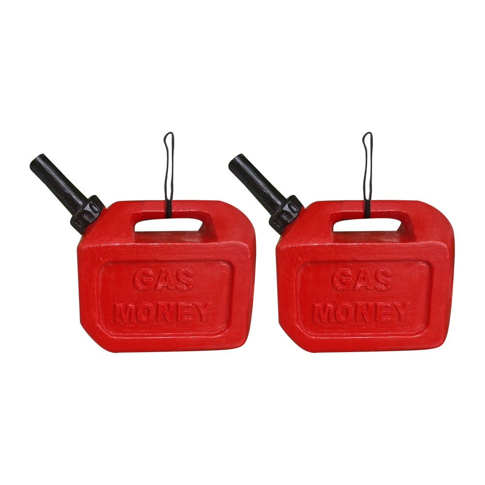 2Pcs Funny Christmas Gas Can Ornament Red Gasoline Barrels Xmas Tree Hanging Decoration