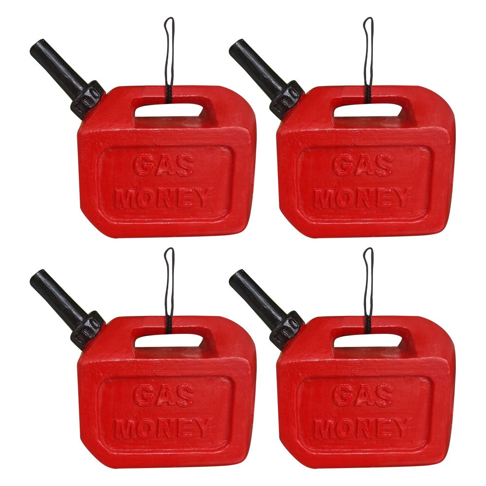 4Pcs Funny Christmas Gas Can Ornament Red Gasoline Barrels Xmas Tree Hanging Decoration