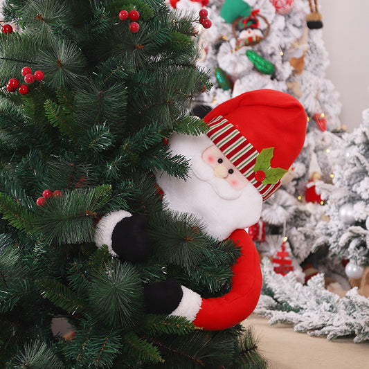 Christmas Hugs The Tree Doll Ornament Xmas Tree Decoration - Santa Claus