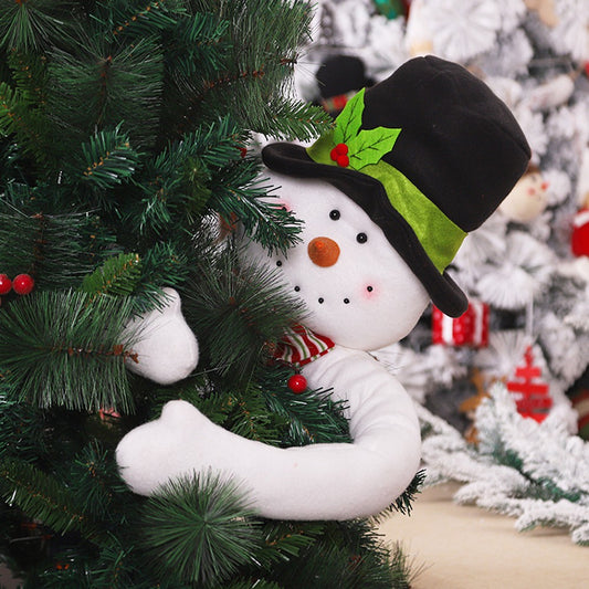 Christmas Hugs The Tree Doll Ornament Xmas Tree Decoration - Snowman