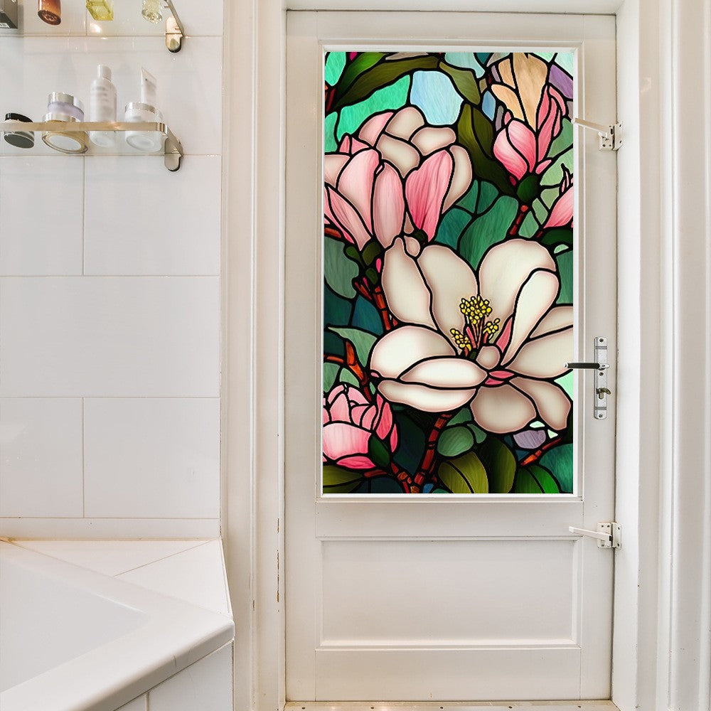 2 Sheets Static Cling Privacy Window Film Frosted Glass Window Sticker Window Covering Film - Style 3