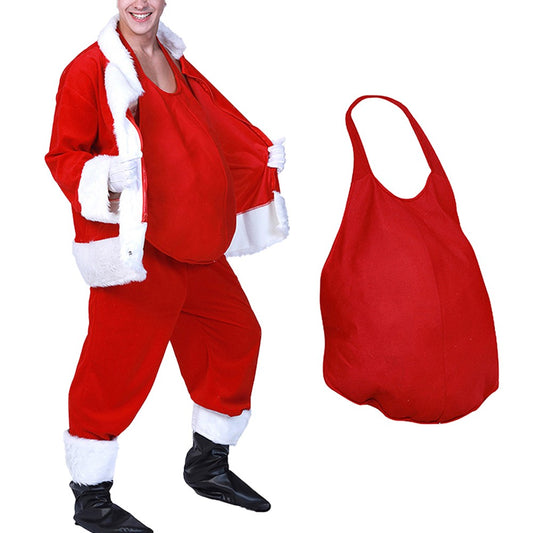 Unisex Santa Belly Stuffer Padded Belly Costume for Christmas Cosplay