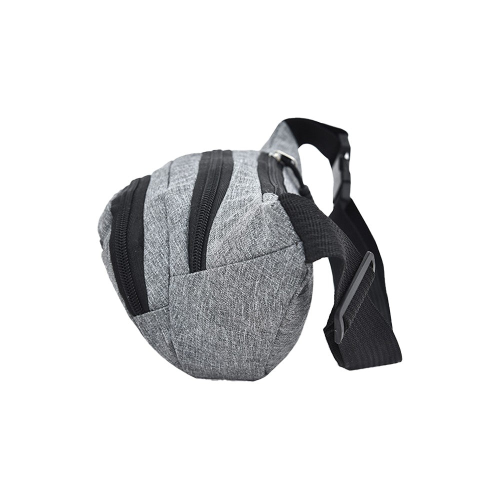1Pc Unisex Sling Bag Chest Pack Fanny Pack Sports Waist Bag Wallet - Grey