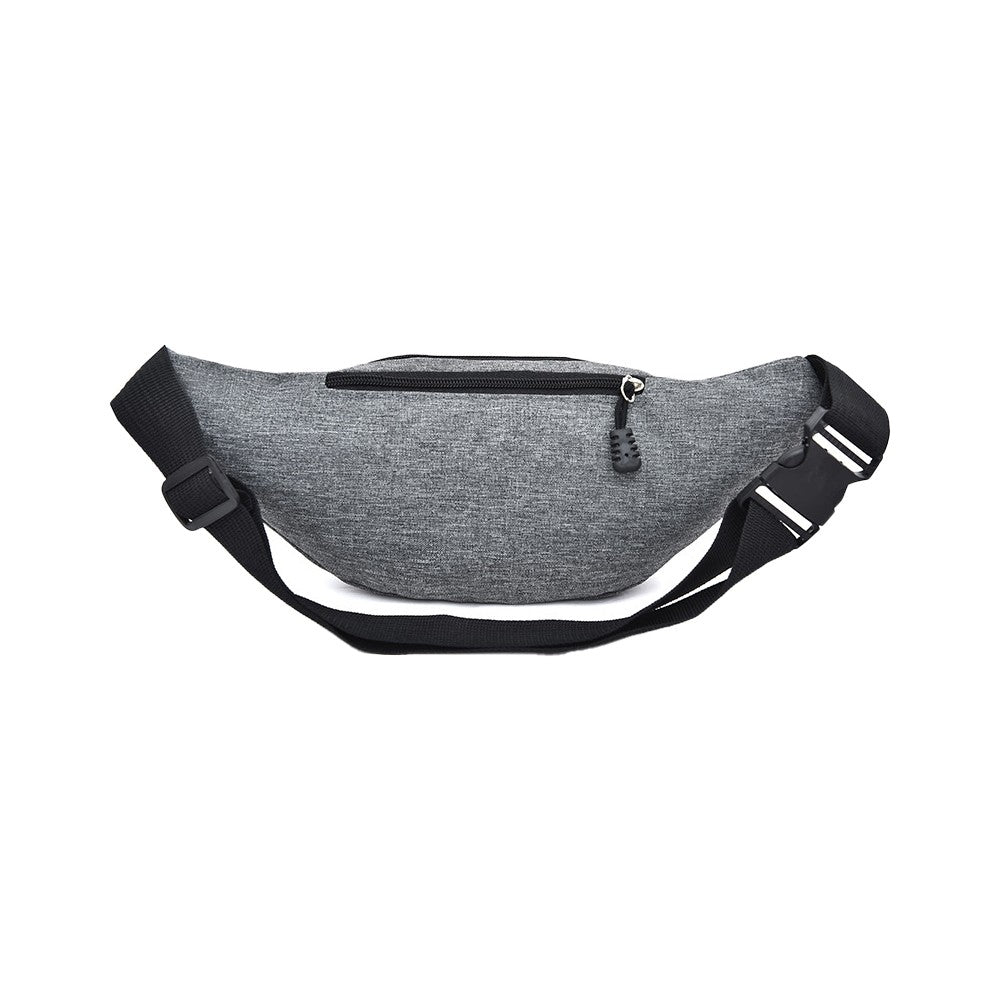 1Pc Unisex Sling Bag Chest Pack Fanny Pack Sports Waist Bag Wallet - Grey