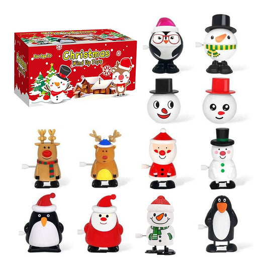 12Pcs Wind Up Decoration Set for Christmas Decoration - Set 1