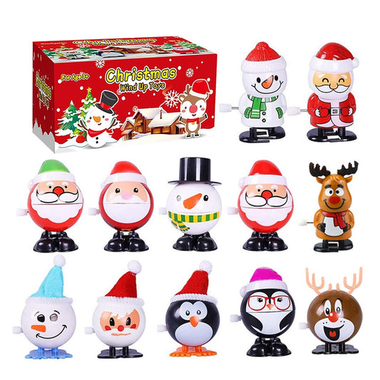 12Pcs Wind Up Decoration Set for Christmas Decoration - Set 3
