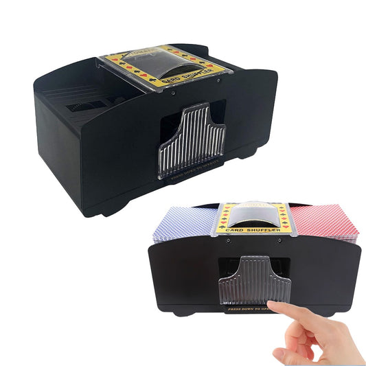 1-2 Deck Poker Automatic Card Shuffler Battery Powered Electric Shuffler Machine