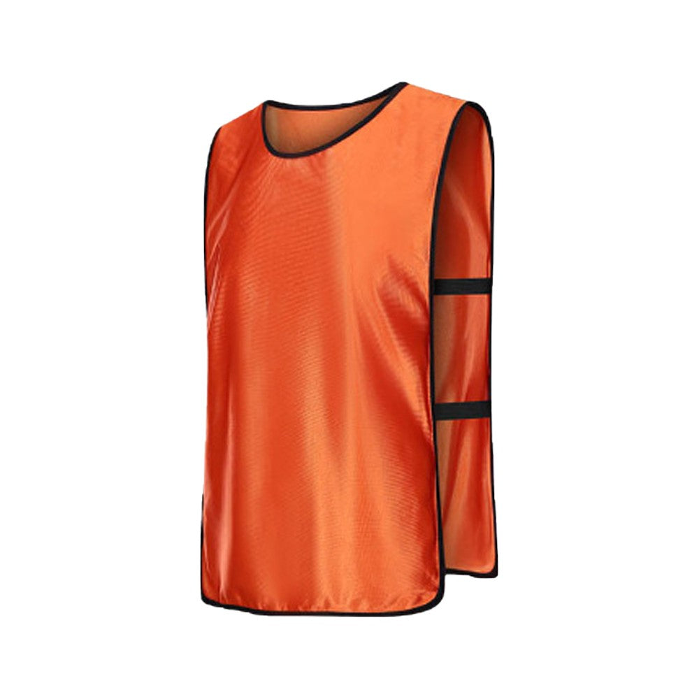 6-Piece Adult Scrimmage Training Vest Team Training Bibs Pinnies for Team Sports Games - Orange