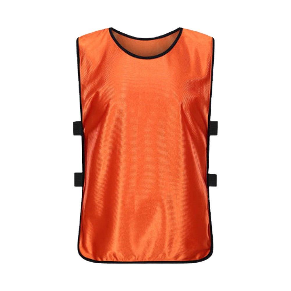 6-Piece Adult Scrimmage Training Vest Team Training Bibs Pinnies for Team Sports Games - Orange