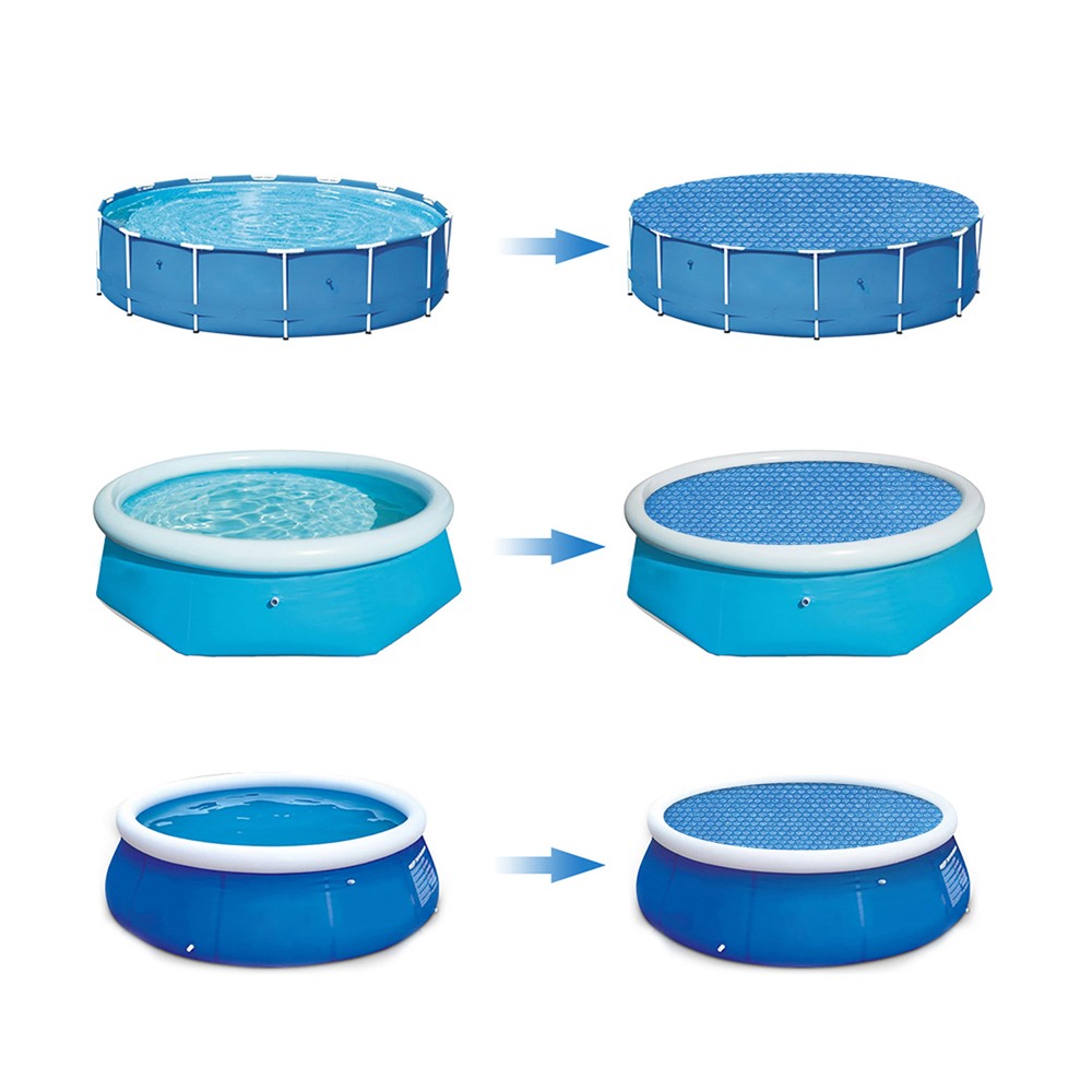 180cm Round Pool Cover Heat Retaining Blanket for In-Ground and Above-Ground Swimming Pools