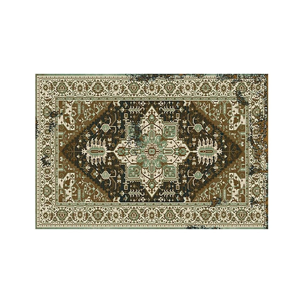 80x120cm Bohemian Floor Mat Non-Slip Carpet Vintage Rugs Home Decor - Style 1